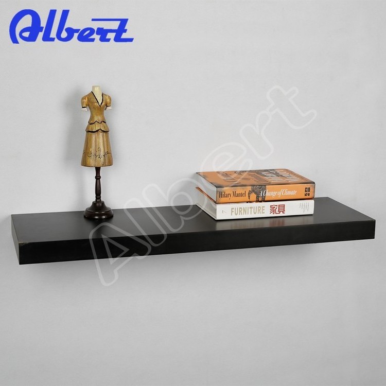 Albert melamine floating wooden display wall shelf