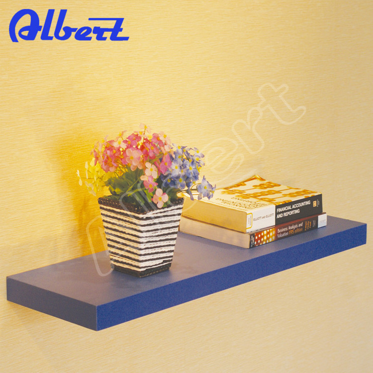 I shape decorative floating shelf with hidden brackets