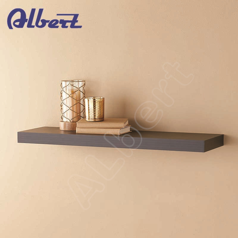 Albert melamine floating wooden display wall shelf