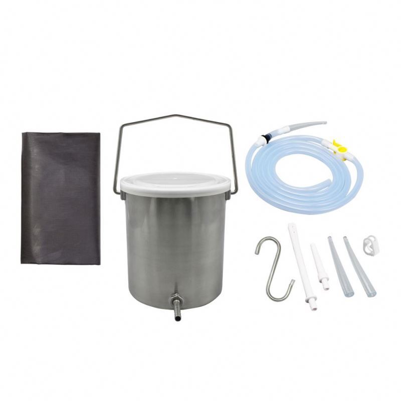 Stainless Steel Enema Bucket Kit Colon Cleansing Irrigation Enema Douche Bucket