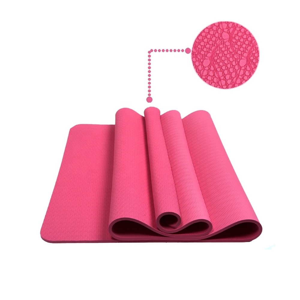 Foldable washable TPE thickjump rope mats exercise circular gym yoga mat  4 5 6MM 15mm