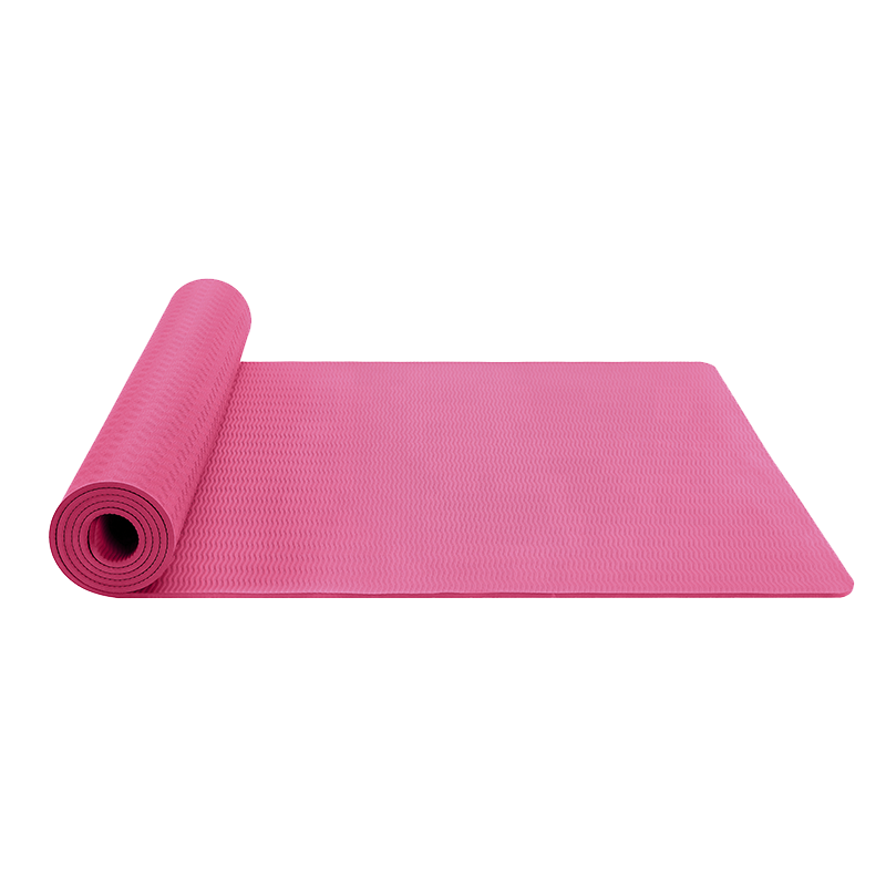 1/2 thick foldable eco friendly fitness Non slip yoga pilates mat with strap for hot yoga