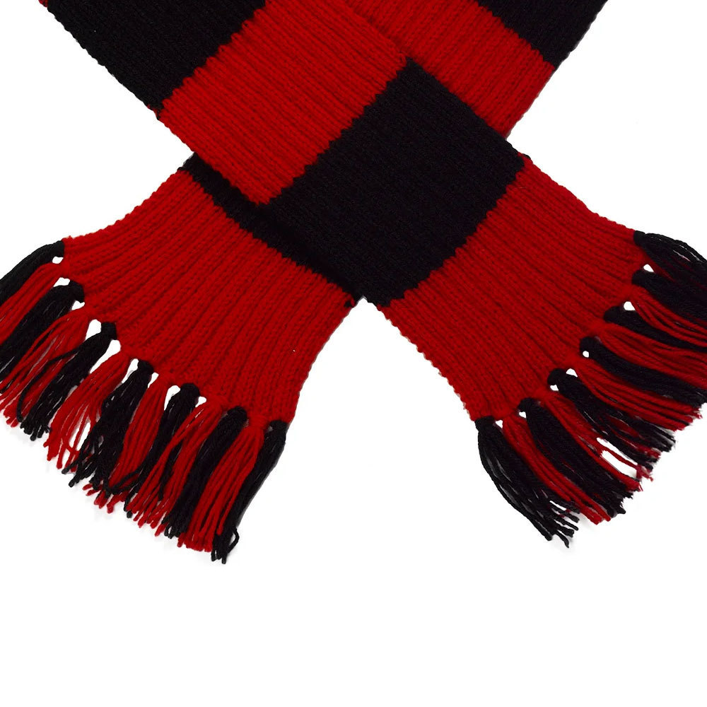 Promotional Fast Delivery High Quality Football World 100% Acrylic Custom Knitted Scarf For Sale made in Pakistan