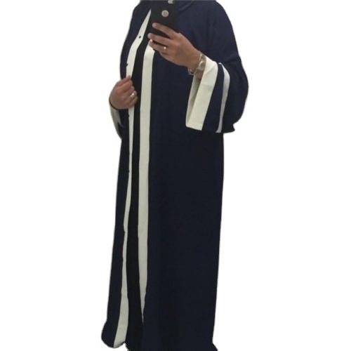 Blue and white combo Latest Fashion Muslim Dresses Long Sleeve Strange Jubbah Dubai Burqa Burka With Women Abaya