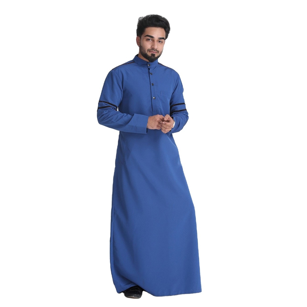 Al Daffah Thobes men's Daffah Muslim Clothing Qatar Style Robes Islamic wear Wholesale Cheap  custom printed men thobes Pakistan