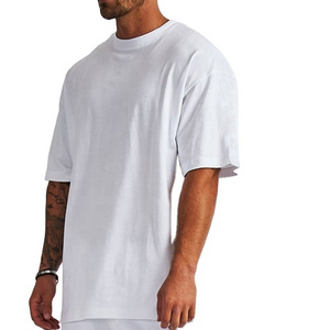 Men's O neck T Shirts Blank Loose baggy Men's Personalized Embroidered Plain Cotton Fabric Casual Oversize O neck T Shirts