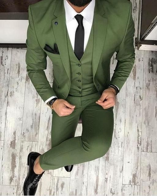 new custom design top quality Business Men's Suit Elegant Suits with Pants Formal Business Dress Suit Brand Slim Fit Single Butt