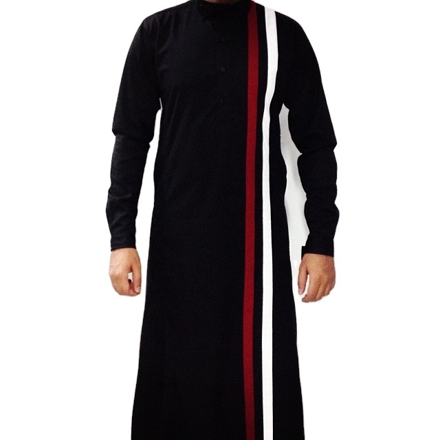 Hooded with chest pocket thobes New Arrival Style Saudi Al Daffah Thobe/Mens Daffahs & Thobes 2021 Wholesale Made