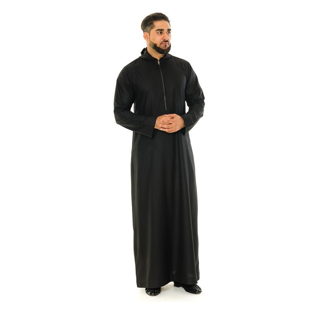 Shiny custom dyed muslim men dress islamic clothing al haramain thobe moroccan thobe for men wholesale Islamic Muslim clothing