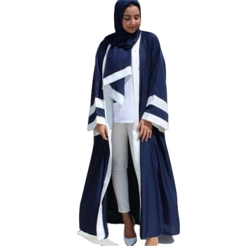 Blue and white combo Latest Fashion Muslim Dresses Long Sleeve Strange Jubbah Dubai Burqa Burka With Women Abaya