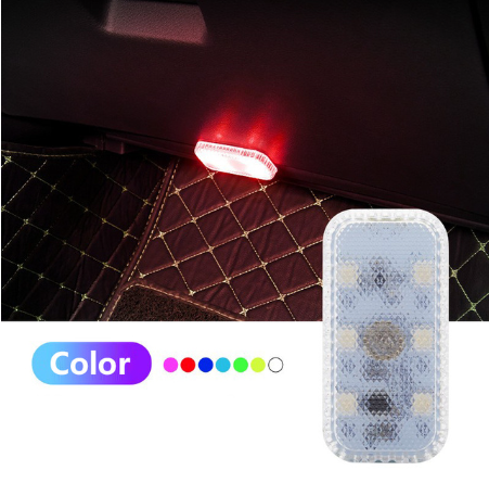 Car LED Touch Lights Mini Decorative Wireless Interior Light Auto Roof Ceiling Reading Lamp Car Styling Night Light Accessories