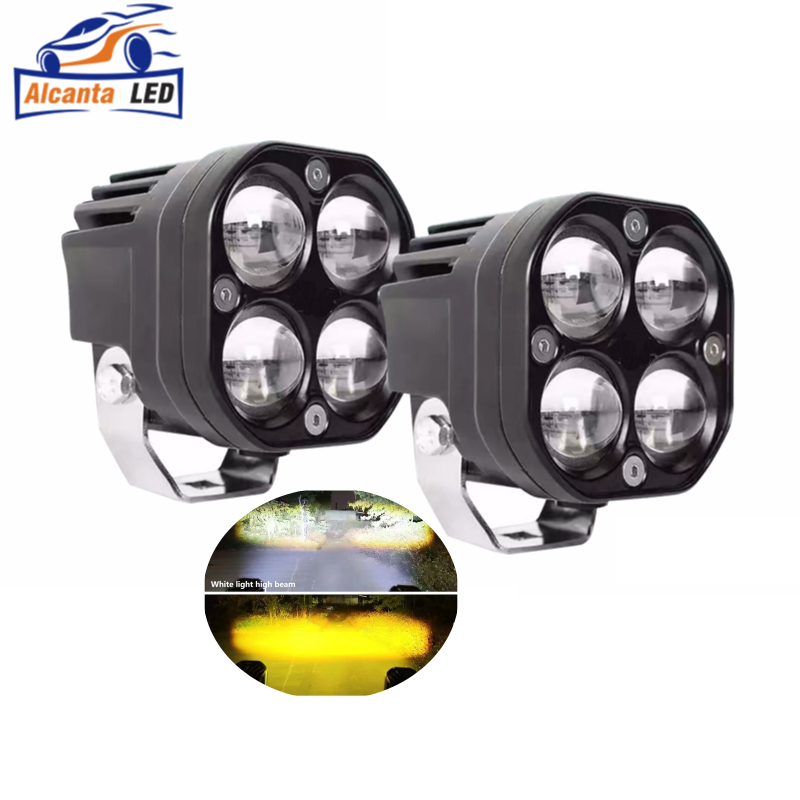 Truck LED Work Light Bar 3 Inch 40W Fog Light for Motorcycle Yellow Spotlight led Car Accessories Tractors Driving Light 12V 24V