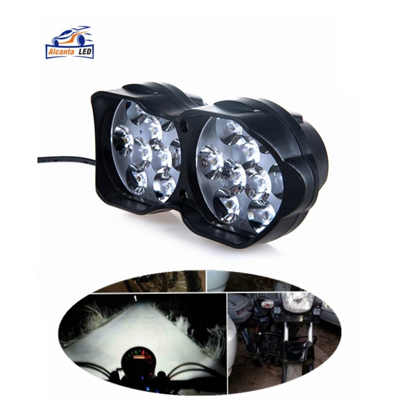 Motorcycle Headlights Spotlights Moto Scooter Bike Fog Spot Lamp Motorbike Auxiliary Driving Lights other car light accessories