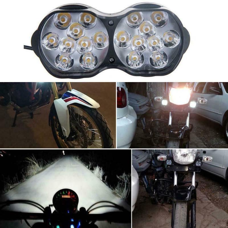 Motorcycle Headlights Spotlights Moto Scooter Bike Fog Spot Lamp Motorbike Auxiliary Driving Lights other car light accessories