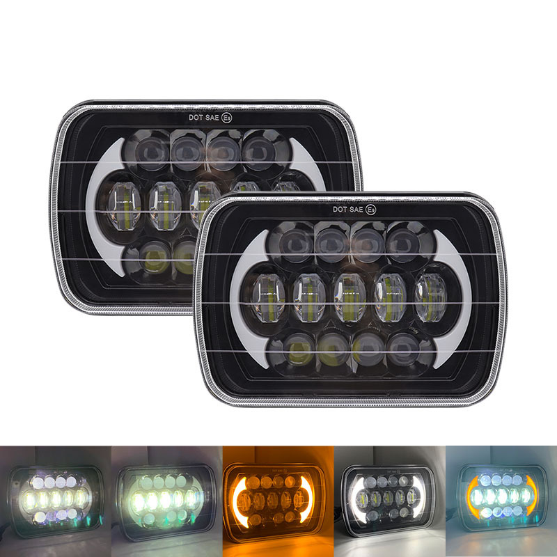 AlcantaLED 7inch 45W Car LED Headlights Truck Boat Tractor Trailer Working Light for Jeep Off-Road 4x4 12V