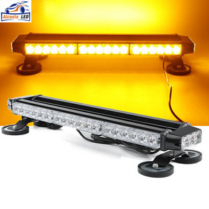 30 LED Strobe Flashing Light Bar Four Sides High Intensity Emergency Warning Lighting Beacon with Magnetic Car Light Accessories