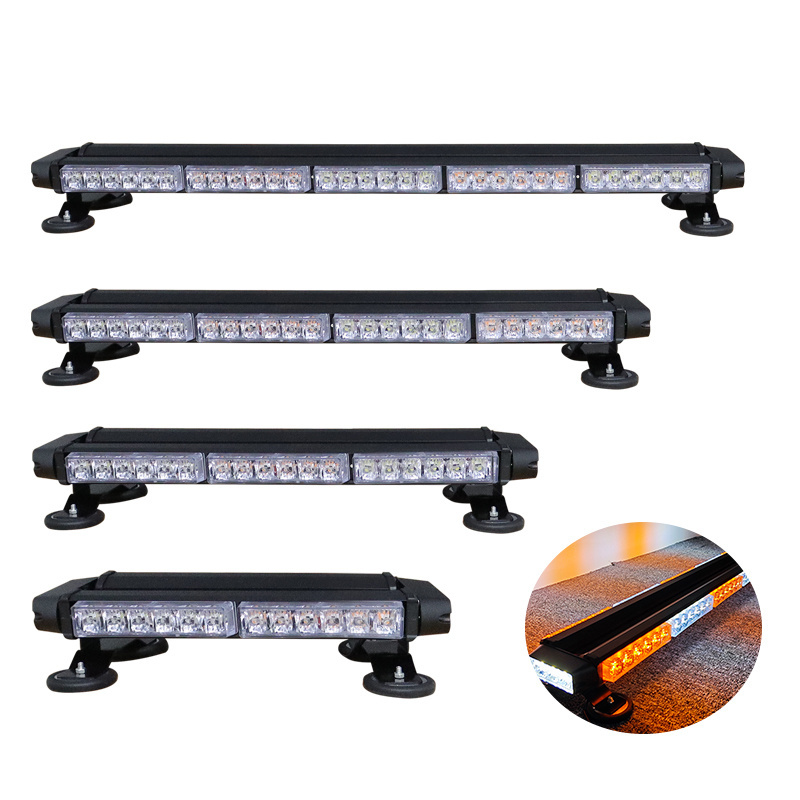 30 LED Strobe Flashing Light Bar Four Sides High Intensity Emergency Warning Lighting Beacon with Magnetic Car Light Accessories