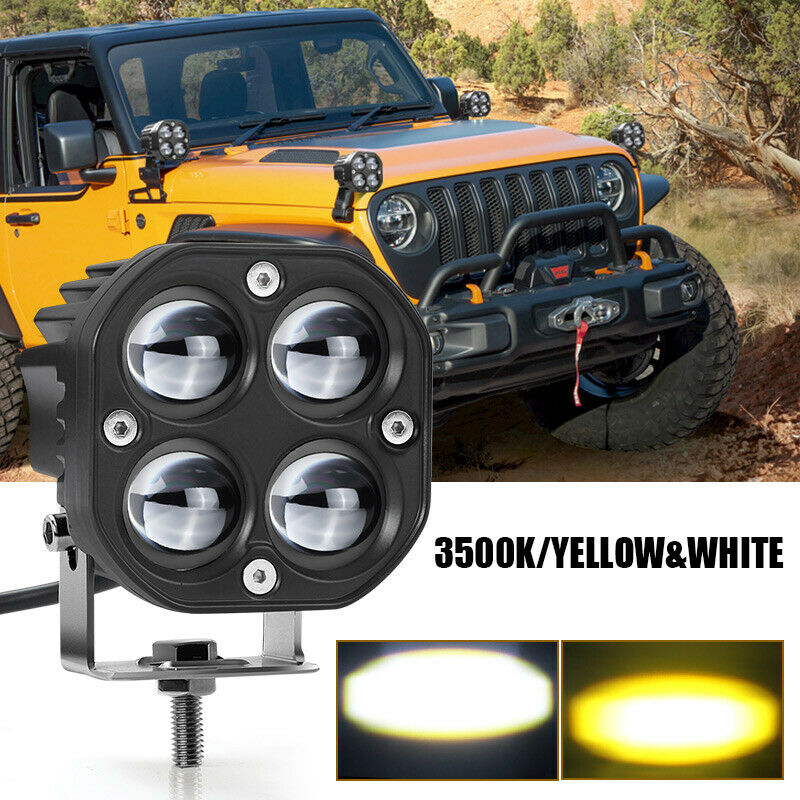 Truck LED Work Light Bar 3 Inch 40W Fog Light for Motorcycle Yellow Spotlight led Car Accessories Tractors Driving Light 12V 24V