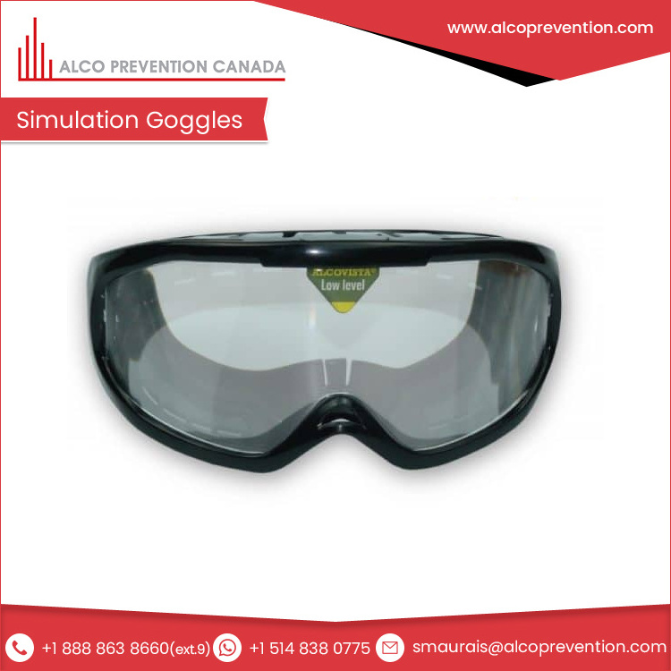 Daylight Simulation Daytime Vision Low Level Between 0.04 and 0.06 Alcohol Consumption Simulation Goggles