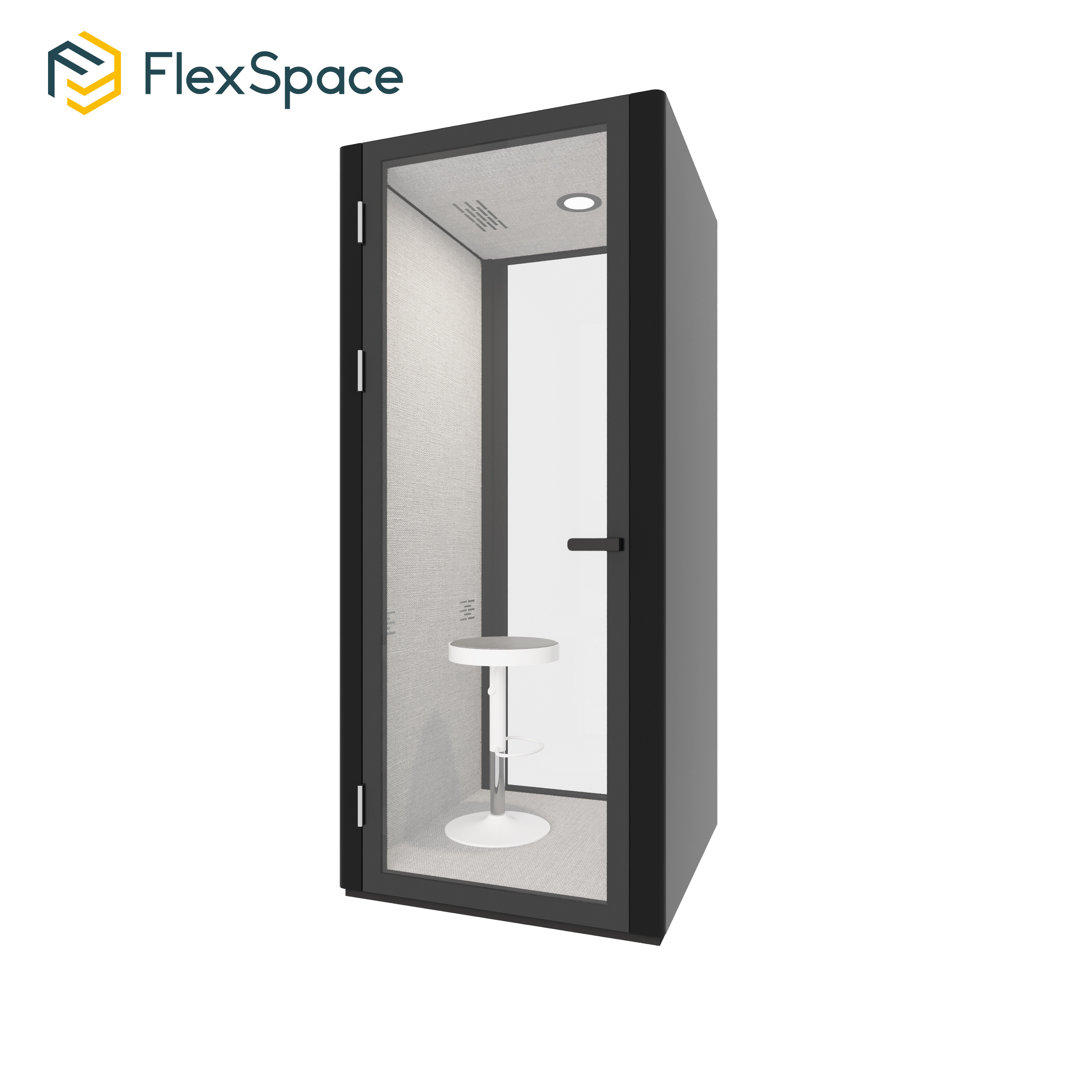 FlexSpace Movable Sound Proof Office Phone Booth, Office Pod for Open Office Coworking Space