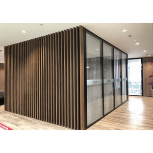 FlexSpace 2024 new Office Aluminium Profile Modular Glass Partition Interior Soundproof Glass Aluminum single glass partition