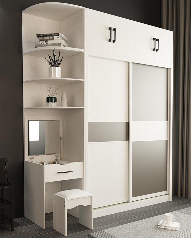 Custom Sliding Door Wardrobe Assembly Bedroom Locker Sliding Door Wardrobe