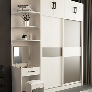 Custom Sliding Door Wardrobe Assembly Bedroom Locker Sliding Door Wardrobe