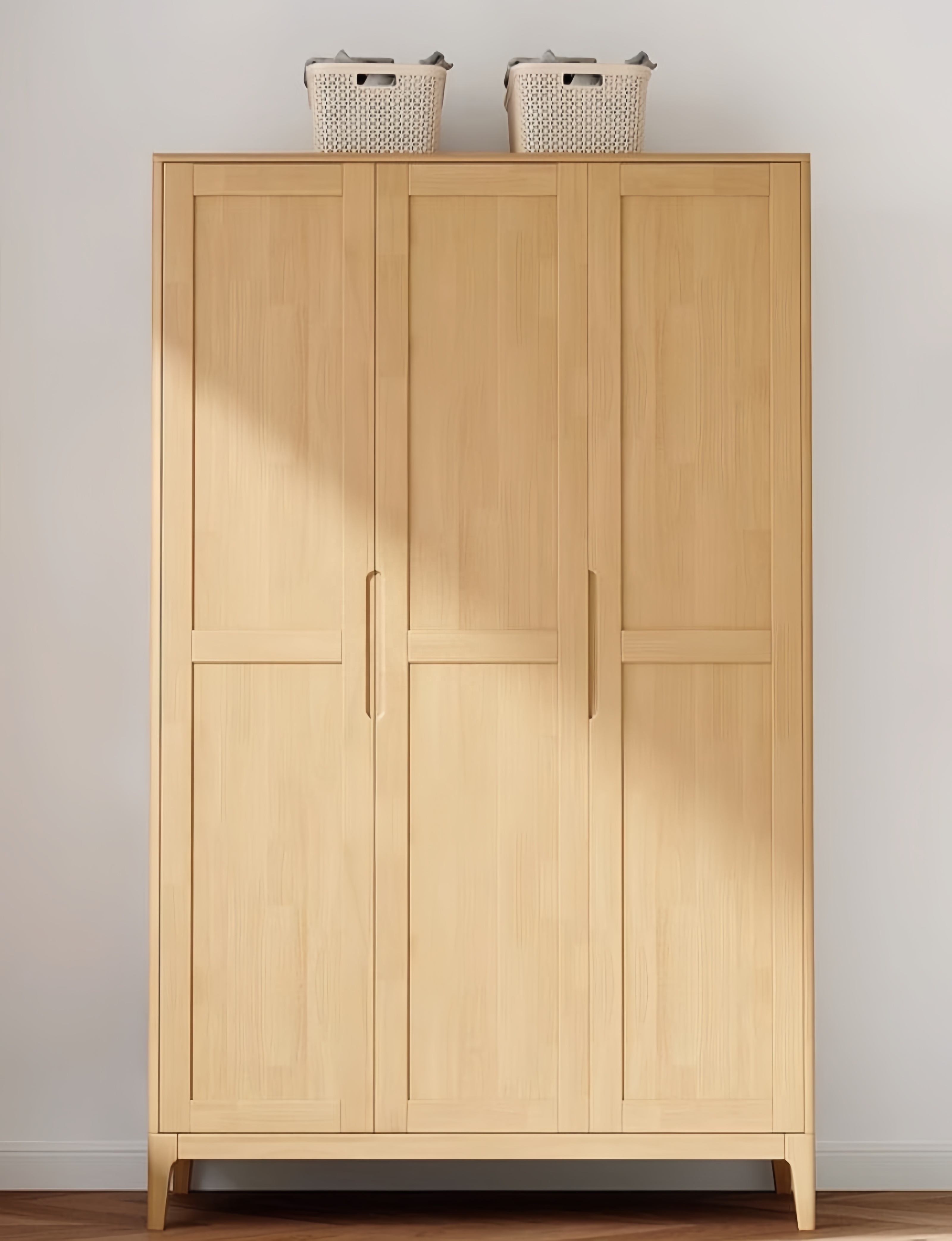 Factory Custom OEM bedroom furniture Storage elegant Solid Wood modern home wooden luxury High-end wardrobe closet