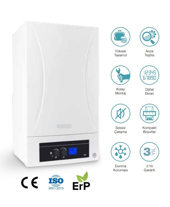 TURKISH 24KW ErP Premix Condensing Combi Boiler A Series from Turkish MANUFACTURER