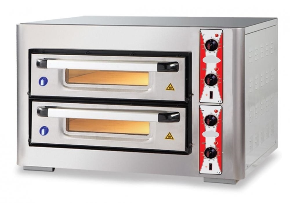 Electric Pizza Oven Stainless Steel Industrial Kitchen Double Deck Baking Oven made in Turkey