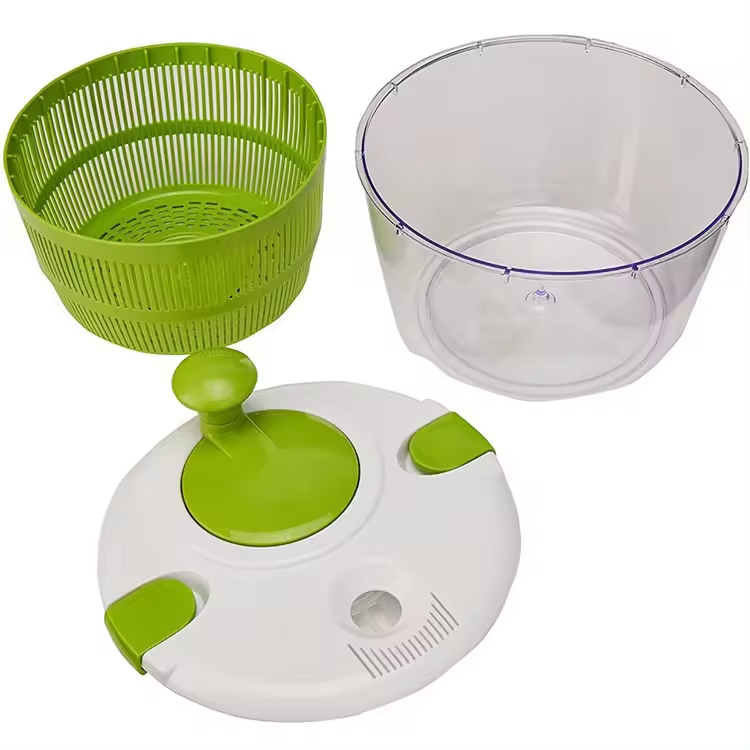 Salad tools Plastic Manual Lettuce Spinner Colander Kitchen salad spinner and chopper vegetable dehydrator