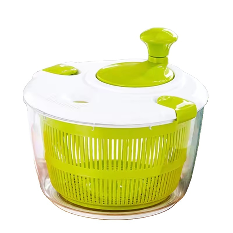 Salad tools Plastic Manual Lettuce Spinner Colander Kitchen salad spinner and chopper vegetable dehydrator