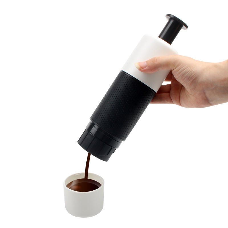 Wholesale white and black mini portable espresso coffee  machine with best price