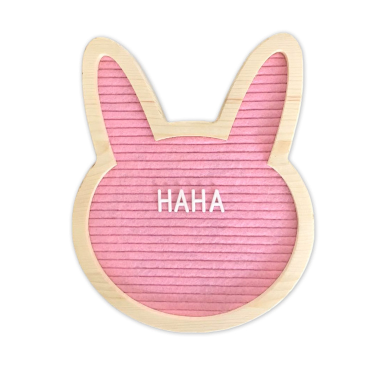 H-099 New style  Diy Rainbow felt changeable  letter board, shape can be customized