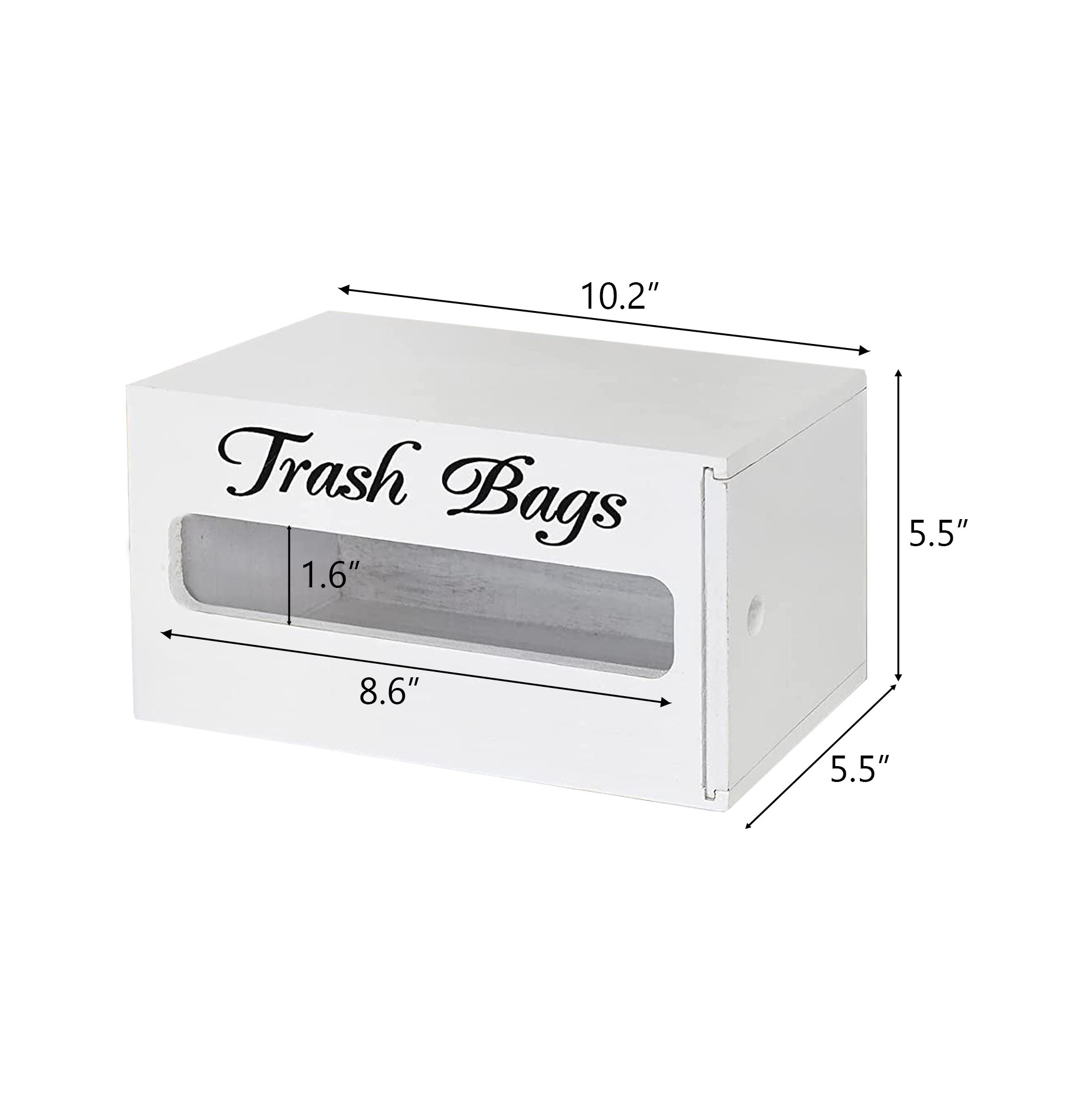 Kitchen Plastic Bag Container Garbage Bag Dispenser Organizer Holder Wall Mounted Trash Bags Storage Box