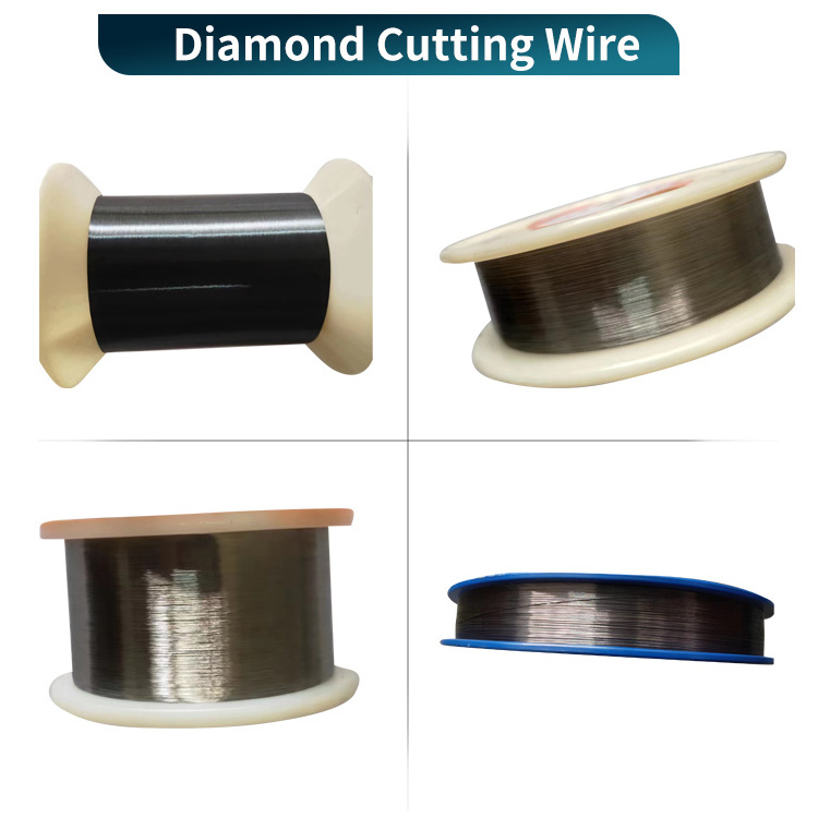 1mm Ultra Fine Electroplate Diamond Cutting Wire For Jade Silicon Wafer Metal Marble Granite Saw Blade For Metal Cutting