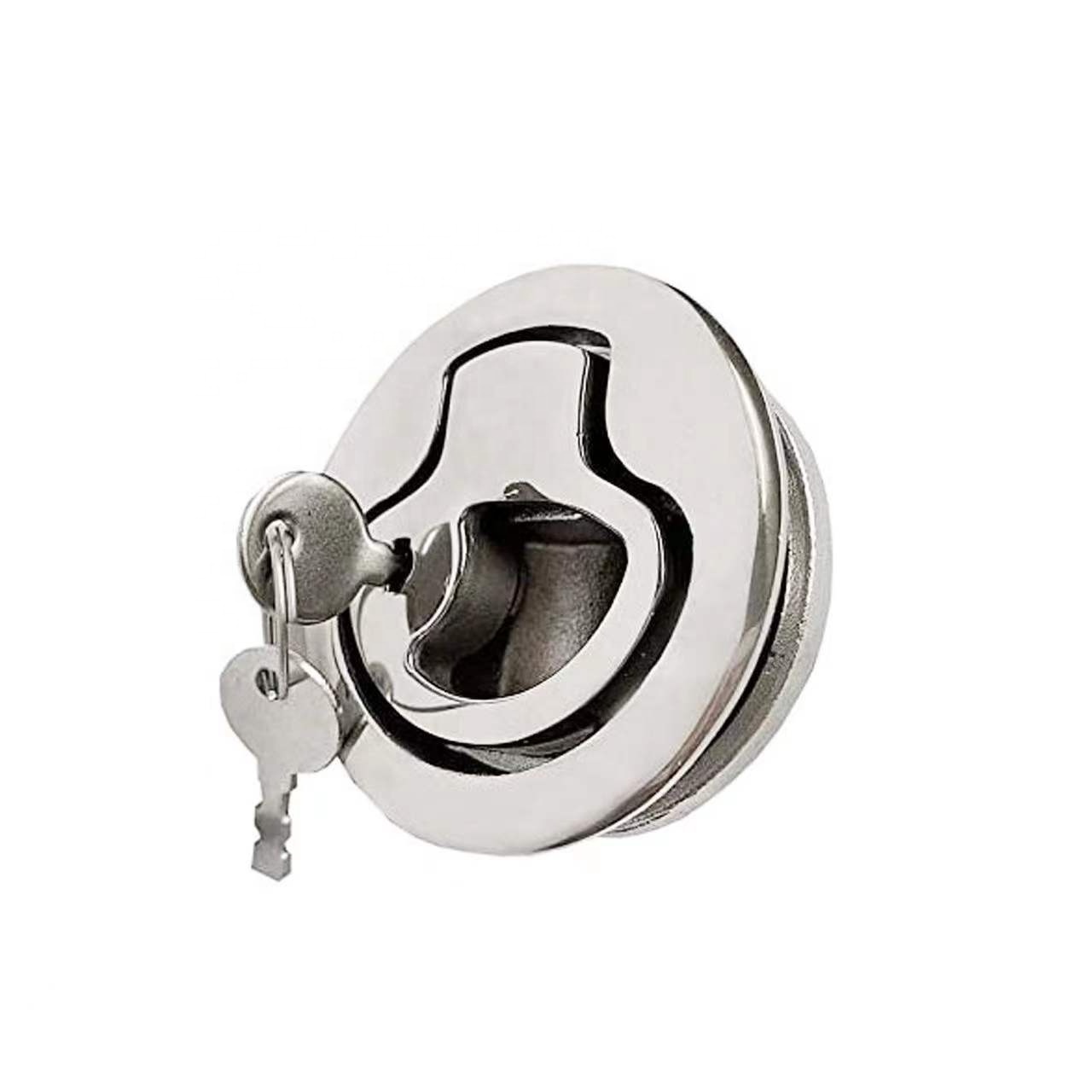 Marine Hardware Boat Locking Stainless Steel Flush Pull Slam Latch Hatch Lift Boat hatch latch lock