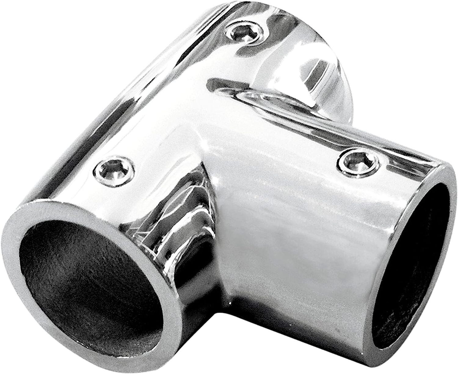 Heavy Duty 316 Stainless Steel 90 Degree Pipe Tube Connector Clamp Boat Hardware 3-Way Tee Rail