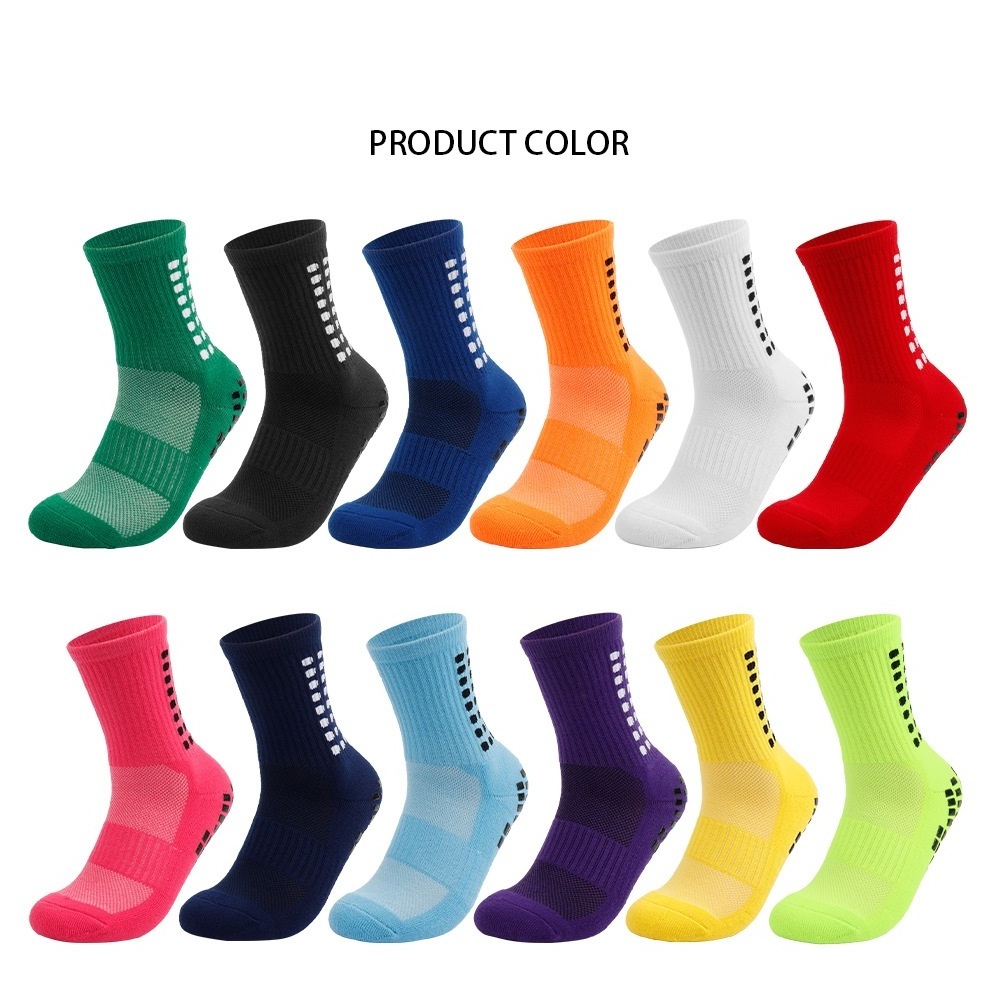 custom logo running anti fuzzy sport socks for men manufacturers men anti-slip soccer grip non-slip grip socks football