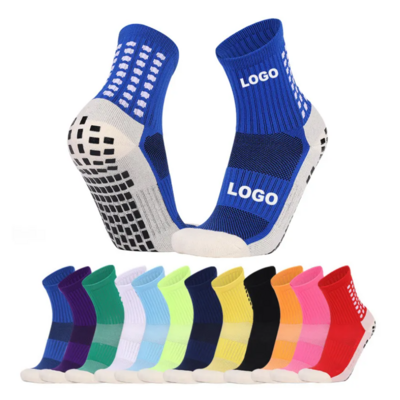 custom logo running anti fuzzy sport socks for men manufacturers men anti-slip soccer grip non-slip grip socks football