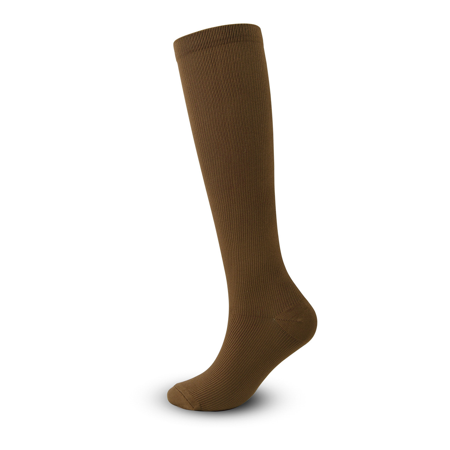 Wholesale OEM Custom Logo Long Cycling Anti-Odor Sport Knee High Solid Copper Compression Socks