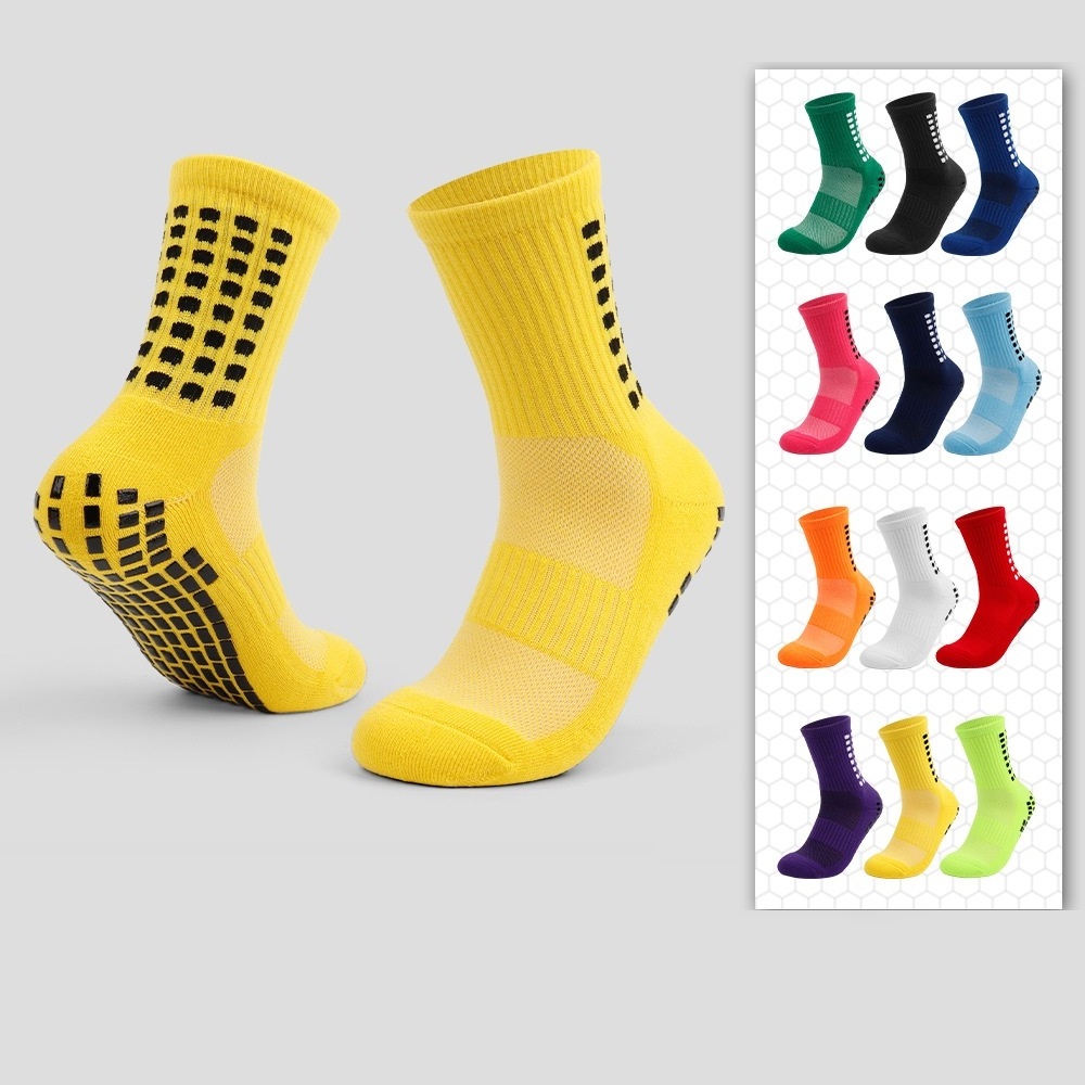 custom logo running anti fuzzy sport socks for men manufacturers men anti-slip soccer grip non-slip grip socks football