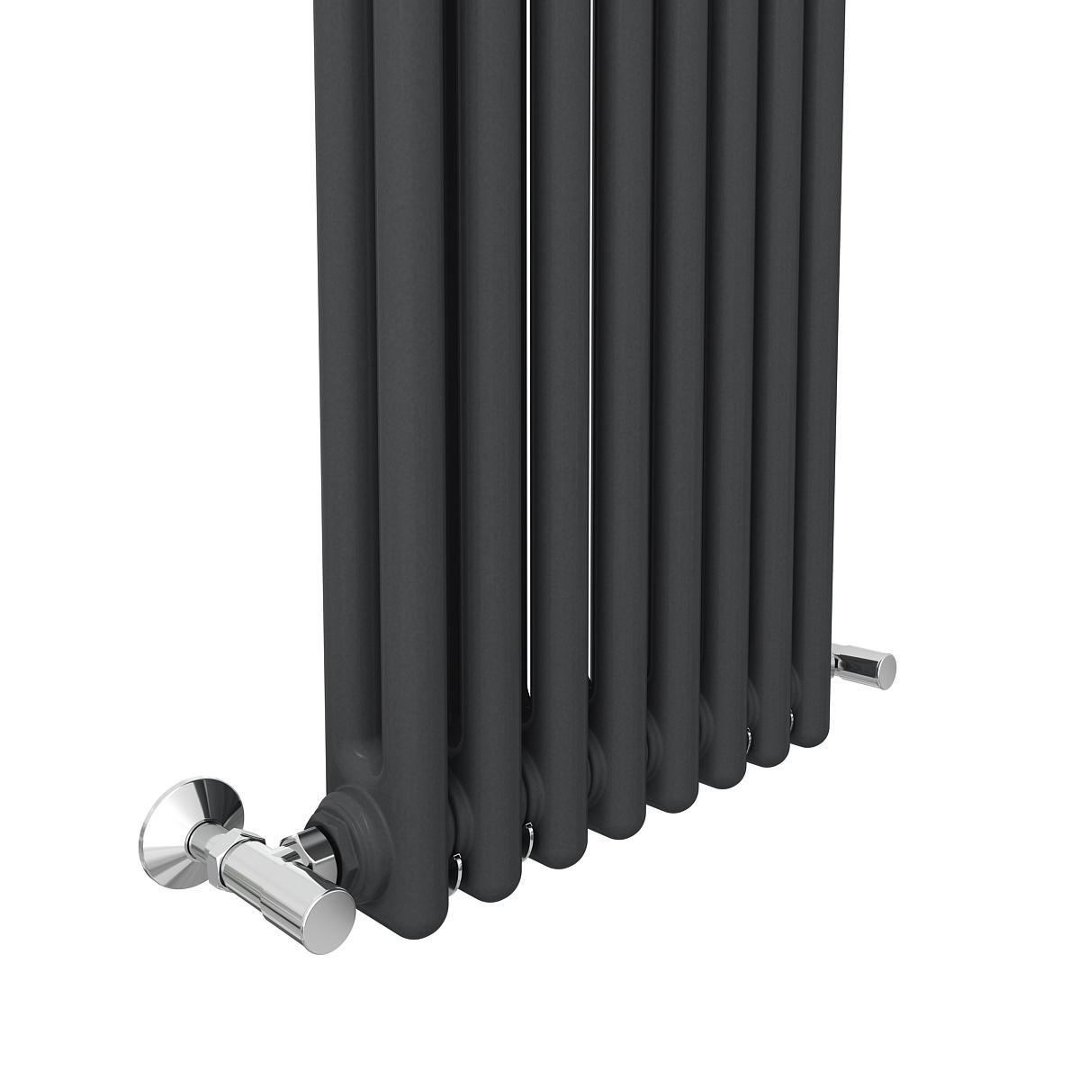 Traditional Cast Iron Style Radiator White Double Vertical Column Colosseum Bathroom Radiators