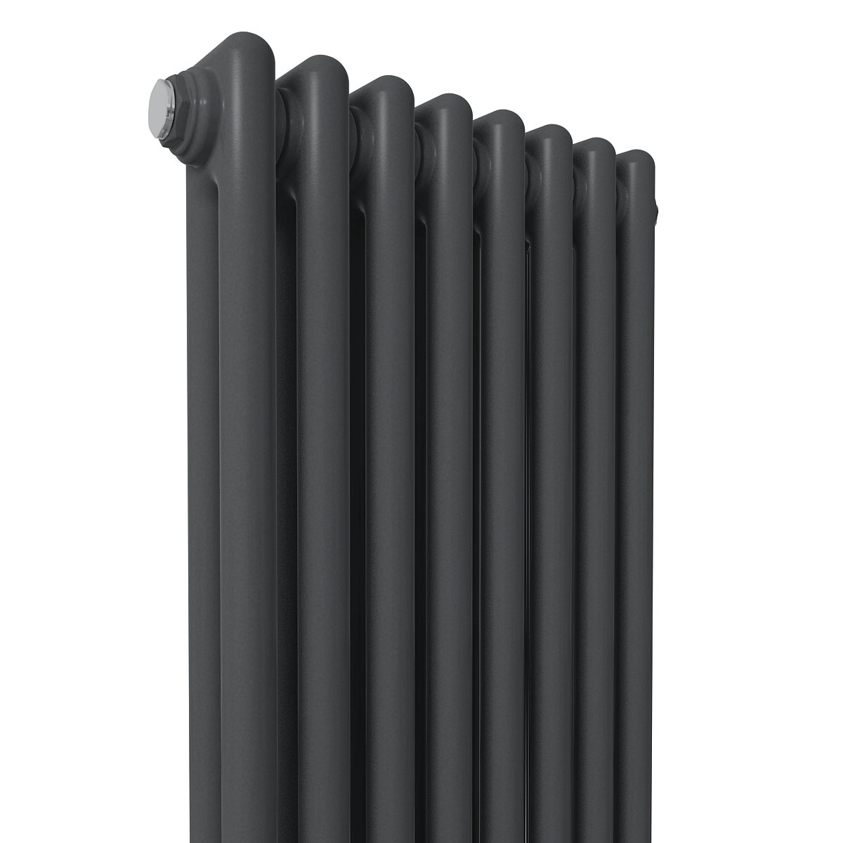 Traditional Cast Iron Style Radiator White Double Vertical Column Colosseum Bathroom Radiators