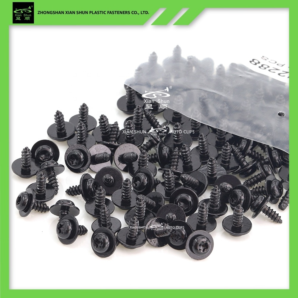 H2288 Metal Screw Bolts Fit for Volkswagen Audi N91158001 Bumper Lower Shield Auto Fasteners and Clips