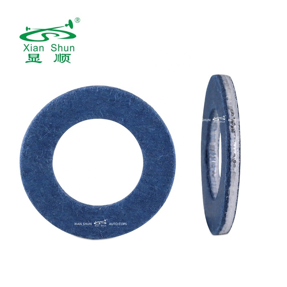 Xianshun car clip Oil Drain Plug Gasket Crush Washer Seals Screw Pad Pan Mat Gasket Oil Pan Screw Gaskets