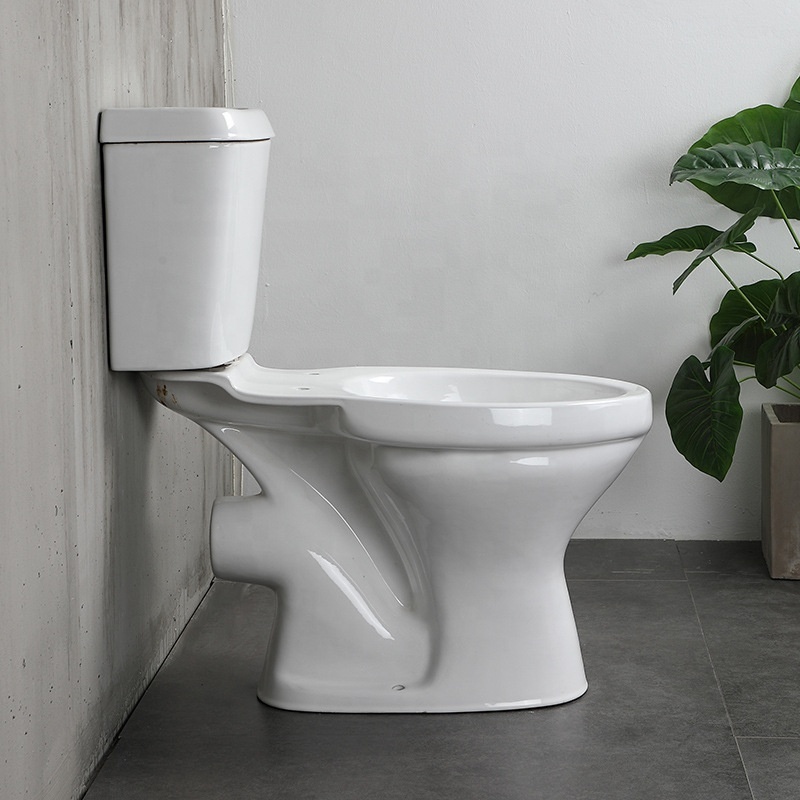 Sanitary Ware Bathroom White Color Water Closet Commode Wc Two Piece Bowl Toilet