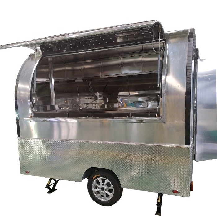 crepe towable fast food trailer food cart concession trailer for sale europe