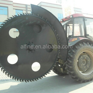 Farm machinery tractor mounted wheel saw trencher