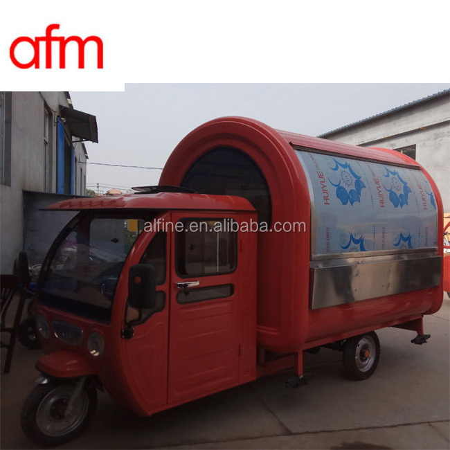 Durable Electric mobile bike food cart for sale